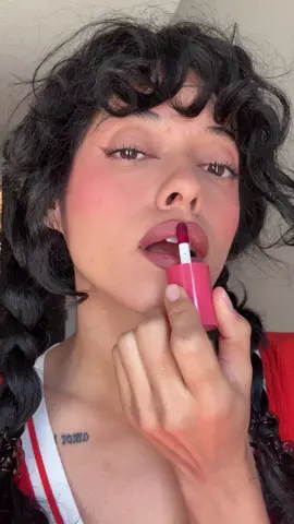 Just a girly with her lip tint! Shade : Cherry Cola 