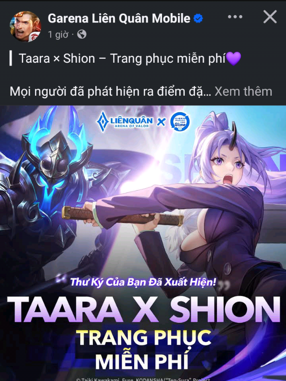 Taara x Shino  sao mà free kìa trời  lạy trời đừng bật A #Taara #xuhuong #trending #AOV #lienquan 