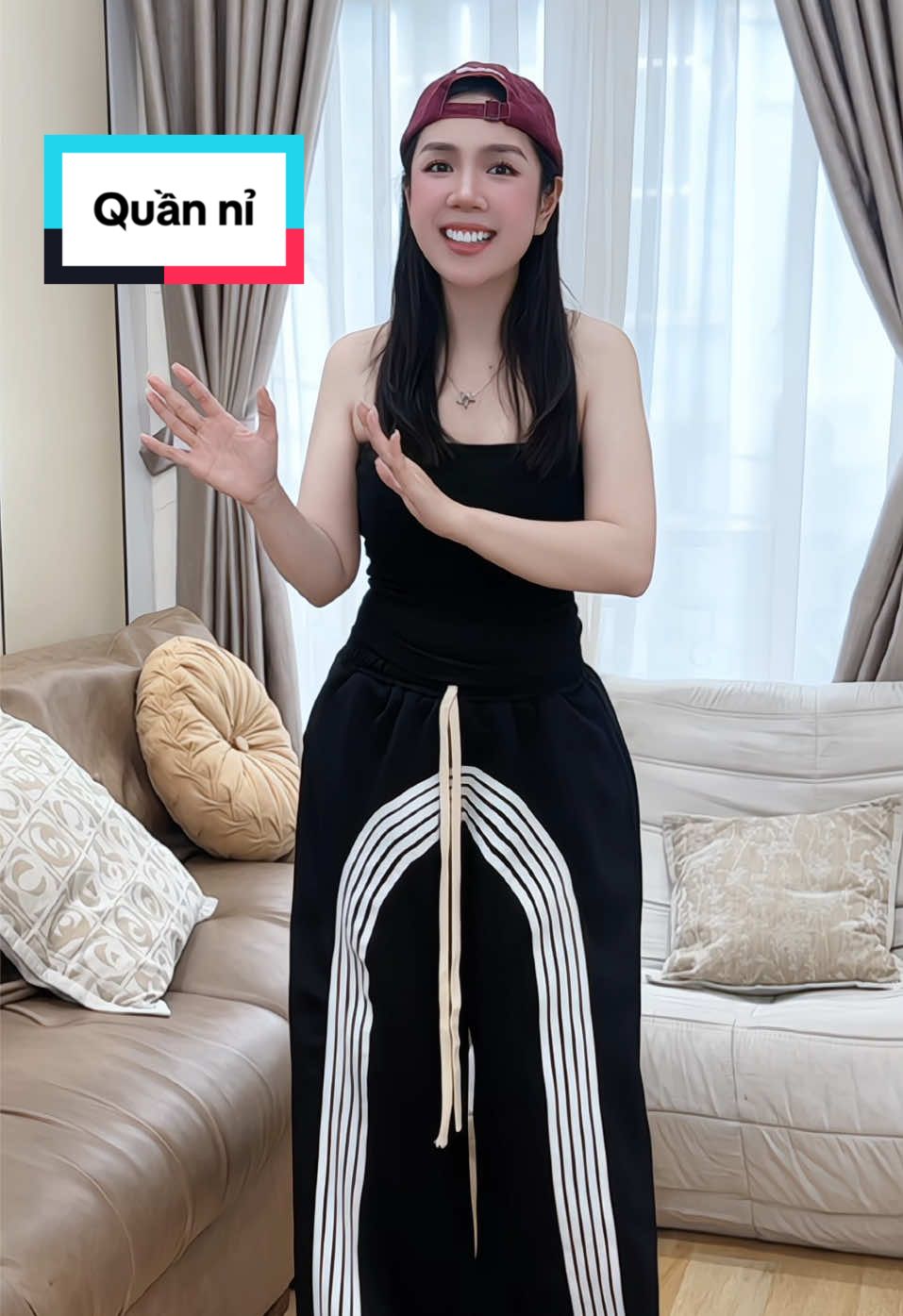 Quần nỉ cá tính ghê #trangchoichang25 #thoitrangnu #thoitrang #quanninu #quanniongrong 