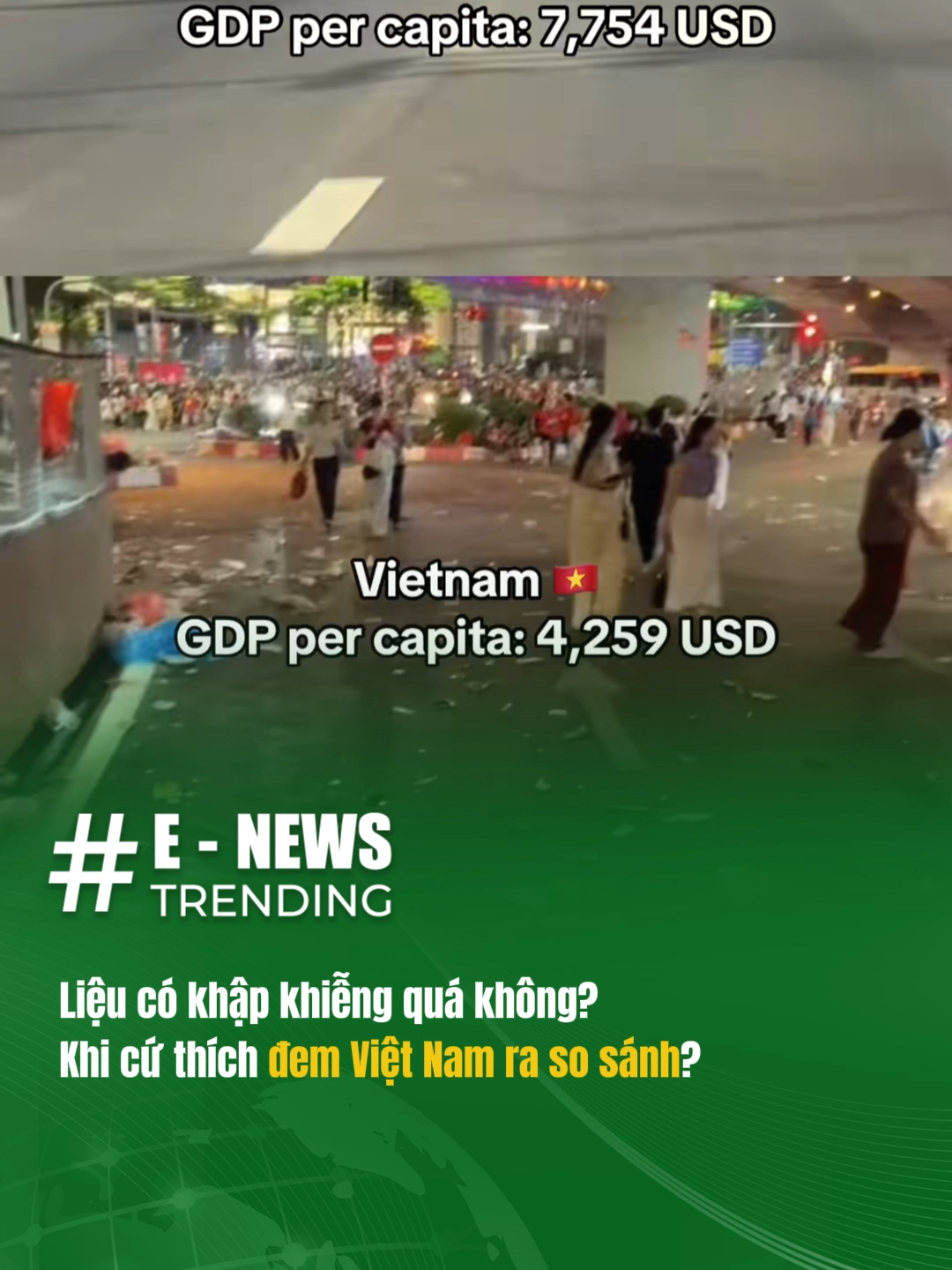 Liệu có khập khiễng quá không… khi cứ thích đem Việt Nam ra so sánh với các nước Đông Nam Á #enewstrending #viral #tuhaovietnam #asian #tuhaodantoc