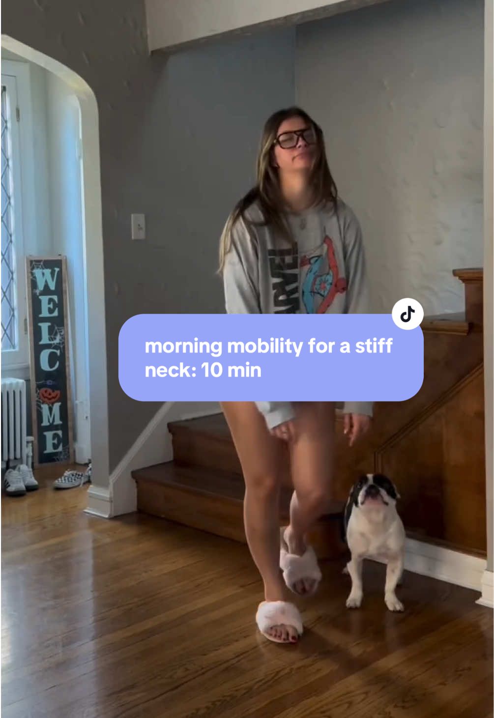 stiff neck boi 😭🤧 joking LMAO but fr a stiff neck is no bueno and constantly getting in the way all day, i don’t wish that for any of you  definitely try to alleviate some tension before starting your day because looking at that screen is only going to make it worse add this quick 10 min routine either morning, mid day or night to relieve some of that tension!!  each movement should be a few each side, do what feels best for you! if you’re someone constantly struggling w neck pain and stiffness, message me “neck pain” we can talk about a more detailed plan that will get you the best results 🙏 #neckpain #neckpainrelief #morningroutine 