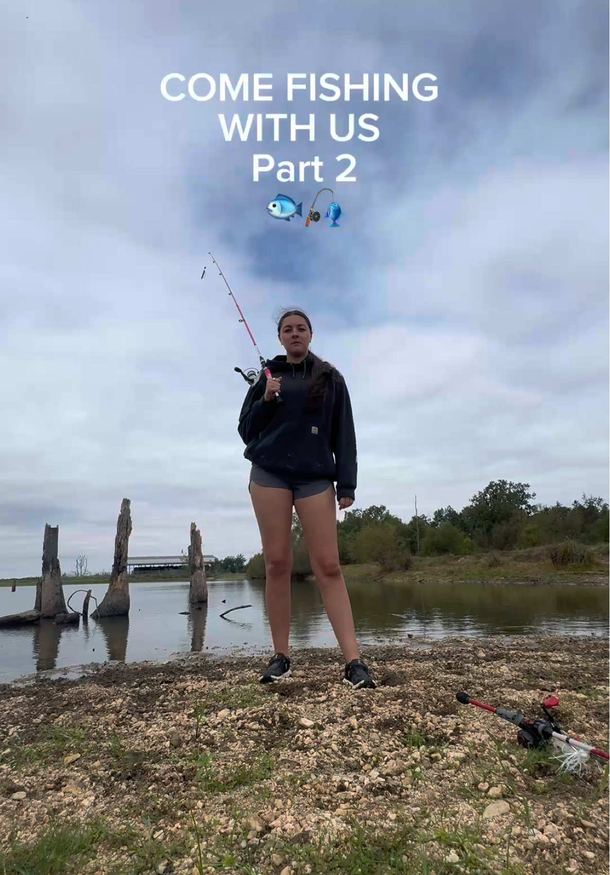 I was in fact sick and ran a 102 fever for 3 days. Im blaming the fish. #fishing #fishtok #countrygirl #profishing 