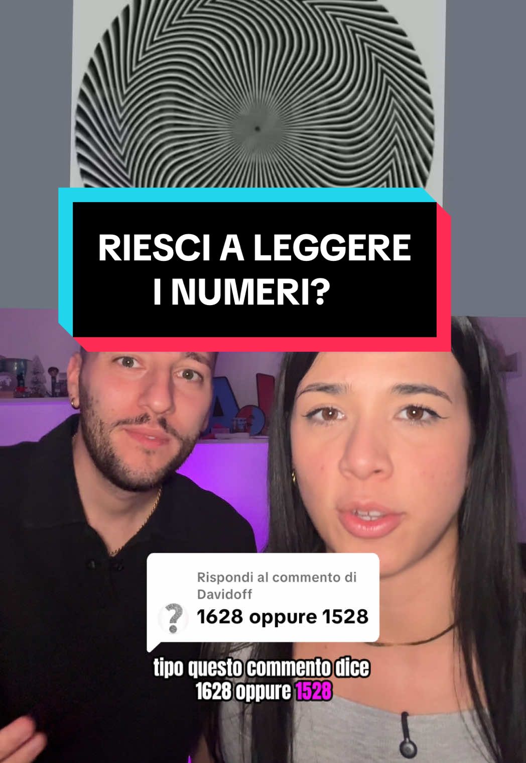 Risposta a @Davidoff Un sacco di commenti ma nessuno corretto! Riuscite a vedere tutti i numeri in questa immagine? #perte #effettoottico #testvisivo #illusion 