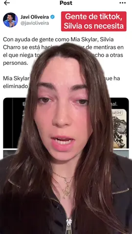 Gente de tiktok, Silvia Charro necesita vuestra ayuda. Basta ya. #silviacharro #javioliveira #ssconexion #simonperez 