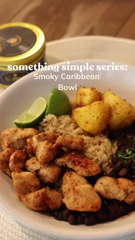 Smoky Chicken Caribbean Bowl confession time: I filmed this back in the summer when @Golden Steer first sent me this limited edition Elvis Presley BBQ rub… and then life life’d and I never posted it 😅 but I was going through old footage and remembered how GOOD this bowl was. Memphis-style seasoning on chicken, grilled pineapple with tajin, rice, cilantro black beans, lime wedges - kinda southern, kinda caribbean, fully delicious. it’s a 90th birthday collab and honestly I don’t even know if it’s still available (someone lmk in the comments lol) but the recipe? that’s forever. moral of the story: post the content. even if it’s “late.” someone needs to see it 💛 have y’all ever sat on content for months? just me? #Foodie #recipeoftheday #chickenrecipes #mealideasfordinner #easydinnerrecipes #cookwithme #homecooking