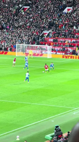 Matheus Cunha gets his first goal and what a goal vs Brighton get in!!! #manchesterunited #manutd #mufc #cunha #oldtrafford 