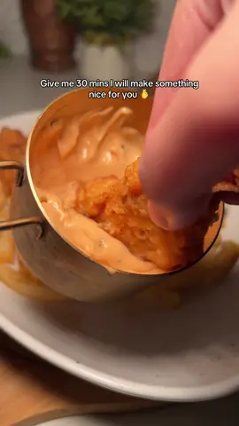 30 days, 30 easy meals. Part 6 : Crispy Chicken tenders in 30 mins 🐔 Crispy Chicken Tenders Ingredients For the Chicken Marinade 	•	Chicken breast – 3 pieces, cut into strips 	•	Salt – ½ tsp 	•	Red chilli powder – 1 tsp 	•	Oregano – 1 tsp 	•	Chicken powder – 2 tbsp 	•	Paprika – 1 tsp 	•	Garlic powder – ½ tsp 	•	All-purpose flour (maida) – ¼ cup 	•	Milk – ¼ cup Method: 	1.	In a bowl, mix all the marinade ingredients together. 	2.	Add the chicken strips and coat them well. 	3.	Cover and let it marinate for 30 minutes. For the Dry Mixture 	•	All-purpose flour (maida) – 1 cup 	•	Salt – to taste 	•	Oregano – 1 tsp 	•	Paprika – ½ tsp 	•	Black pepper – ½ tsp Mix well and set aside. ⸻ For the Egg Mixture 	•	Egg – 1 	•	Milk – ¼ cup Whisk together until smooth. Coating & Frying 	1.	Take the marinated chicken strips. 	2.	First coat each strip in the dry flour mixture. 	3.	Dip it into the egg mixture. 	4.	Coat again in the dry flour mixture (for a double coat and extra crispiness). 	5.	Heat oil in a pan on medium flame. 	6.	Fry the chicken strips until golden brown and crispy. 	7.	Remove and drain on paper towels. Dip Sauce Ingredients: 	•	Mayonnaise – 6–7 tbsp 	•	Sriracha sauce – 1 tbsp 	•	Mustard sauce – 1 tsp 	•	Ketchup – 3 tbsp 	•	Salt – a pinch 	•	Oregano – a pinch 	•	Black pepper – a pinch 	•	Lemon juice – ½ lemon Method: 	1.	Combine all sauce ingredients in a bowl. 	2.	Mix well until smooth. Serve the hot, crispy chicken tenders with the dip sauce. Perfect for snacks, parties, or a quick meal! #chickentenders #chickenstrips #Foodblogger #foodasmr #EasyRecipe