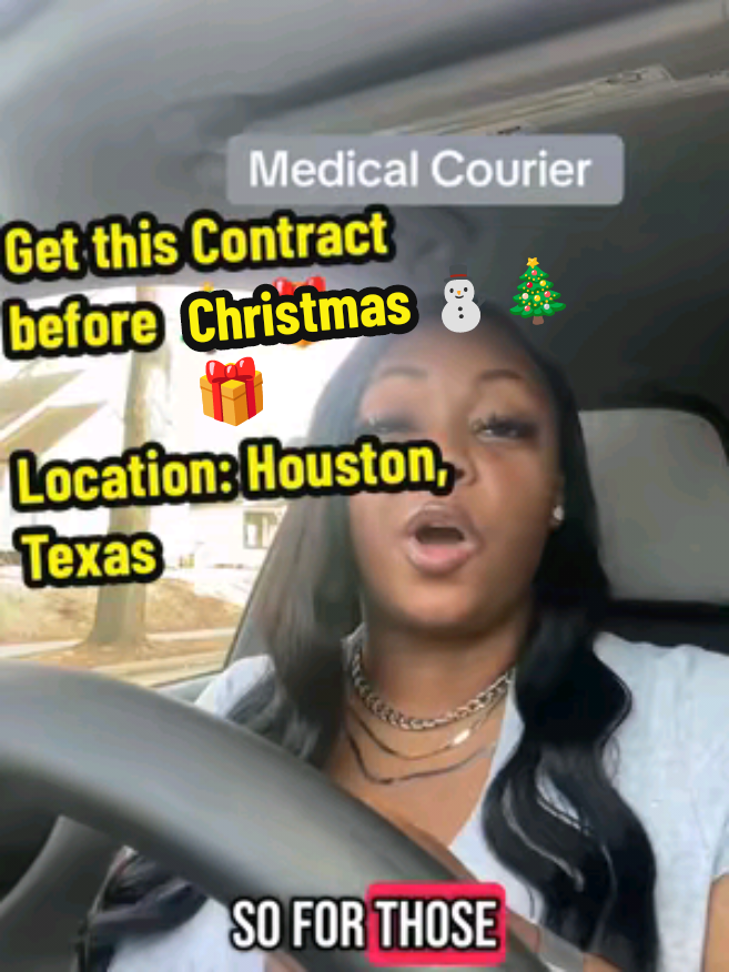 Get this Contract before  Christmas 🎄  # 1 side hustle of 2026 is coming!  #delivery #medicalcourier #driver 