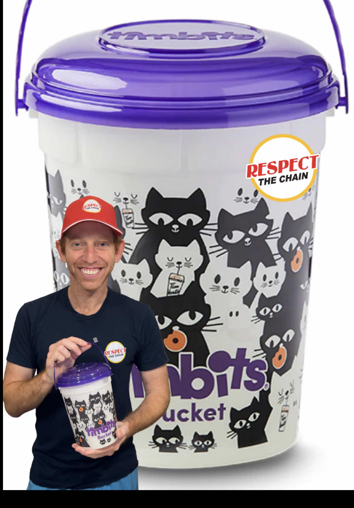 Tim Hortons just dropped a glow-in-the-dark Halloween bucket 👀🎃 The bucket war continues 🪣🍩 #TimHortons #HalloweenBucket #RespectTheChain #ChainFoodies #Halloween2025