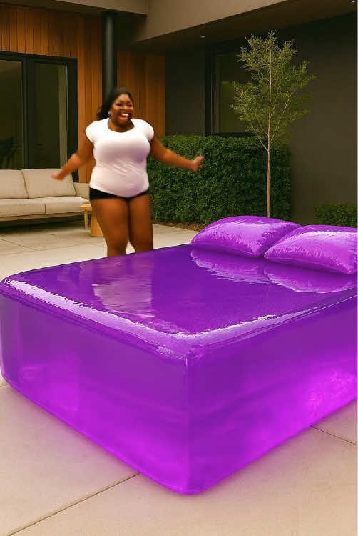 Jelly bed so soft #jellybed #satisfyingvideo #asmrvideo #fpy #sora 