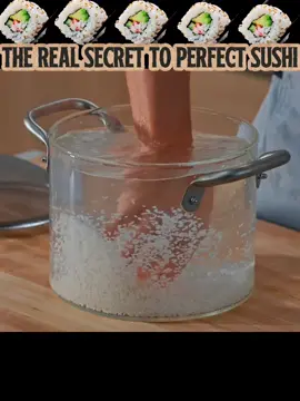 HOW TO MAKE SUSHI RICE #nickdigiovanni #sushi #trendingfood #viral #trending 