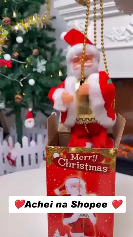 🎅🎄 Esse Papai Noel que sobe e desce a escada é a sensação do Natal! 😍 Pequeno, divertido e cheio de charme — ele encanta adultos e crianças, deixando a decoração ainda mais mágica ✨ Perfeito pra colocar na árvore ou em qualquer cantinho especial da casa 💖 🎁 Garanta o seu antes que acabe! 👉 Link na bio! #achadinhosshopee  #natalshopee  #viraltiktok  #acheinashopee  #decoracaonatalina