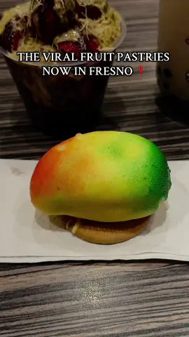 The viral fruit pastries now in Fresno @sweetlyfebobabar  10/10 😋 Address: 3052 E CAMPUS POINTE DR, FRESNO CA 93710 📍 Open daily 12pm-7pm #fruitpastries #fresno559 #fyp #559  #fyppppppppppppppppppppppp 
