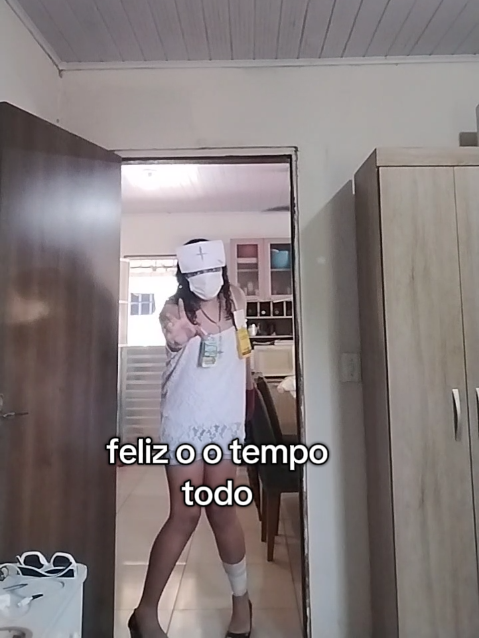 fantasia de halloween de enfermeira que usarei na live especial de halloween #halloweenmakeup #halloweenlook #halloweencostume #makeup #fantasia 