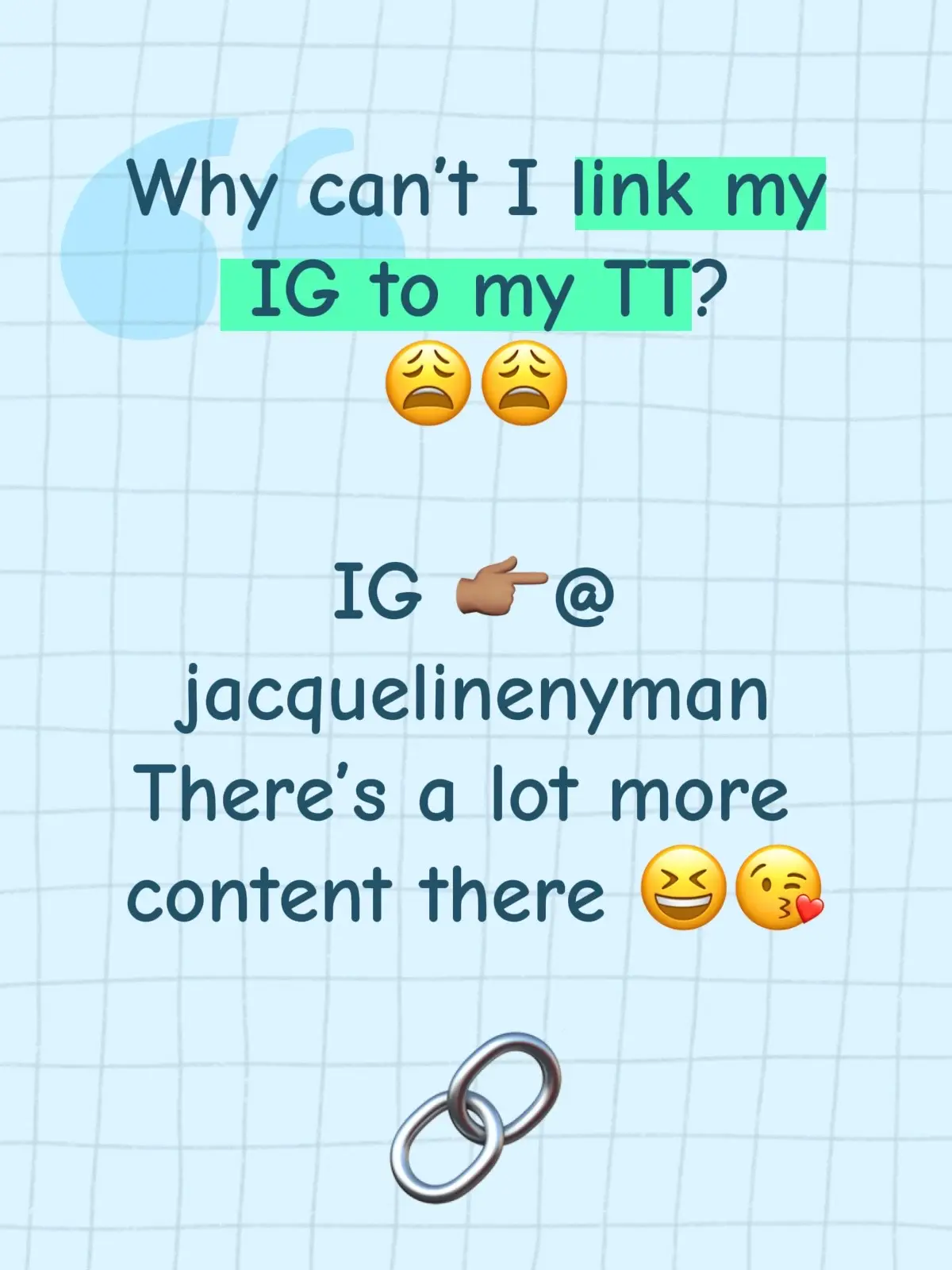 IG: Jacquelinenyman 🫶🏽 Following you all back 🫶🏽😆🙌🏽 #girlssupportgirls #teamwork 