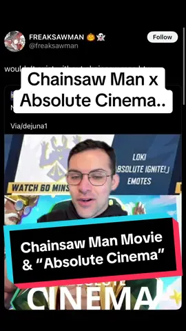 The Chainsaw Man movie is out now, but did you know that the absolute cinema meme originated from the Chainsaw Man community? 😭 #reze #chainsawman #anime #manga #chainsawmanmovie  