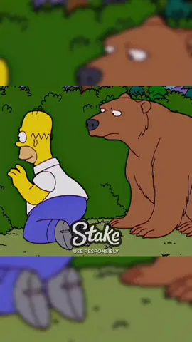El gordo y el oso 🐻#thesimpson #videoviral #entretenimiento #lossimpson 