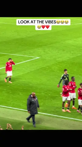 LOOK AT THE VIBES😭😭😭😭❤️❤️#sesko #brunofernandes #manchesterunited #cunha #rubenamorim 
