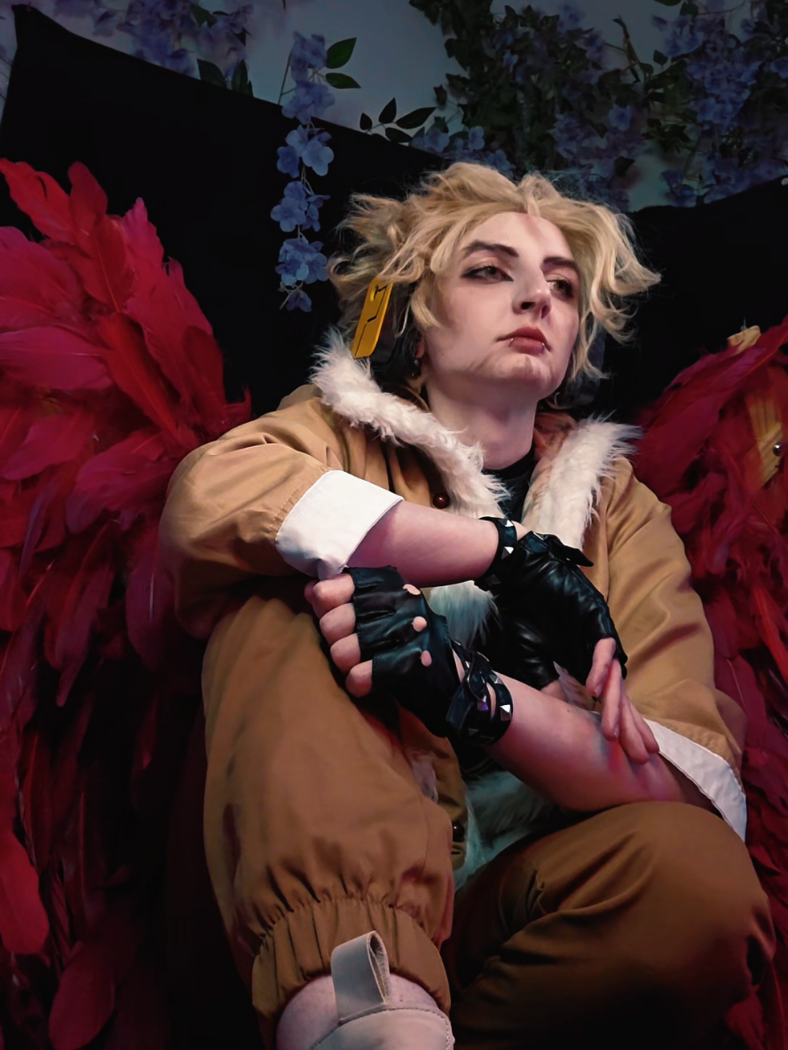 he's just a bird guys don't mind . #hawks #mha #myheroacademia #cosplay #fyp 