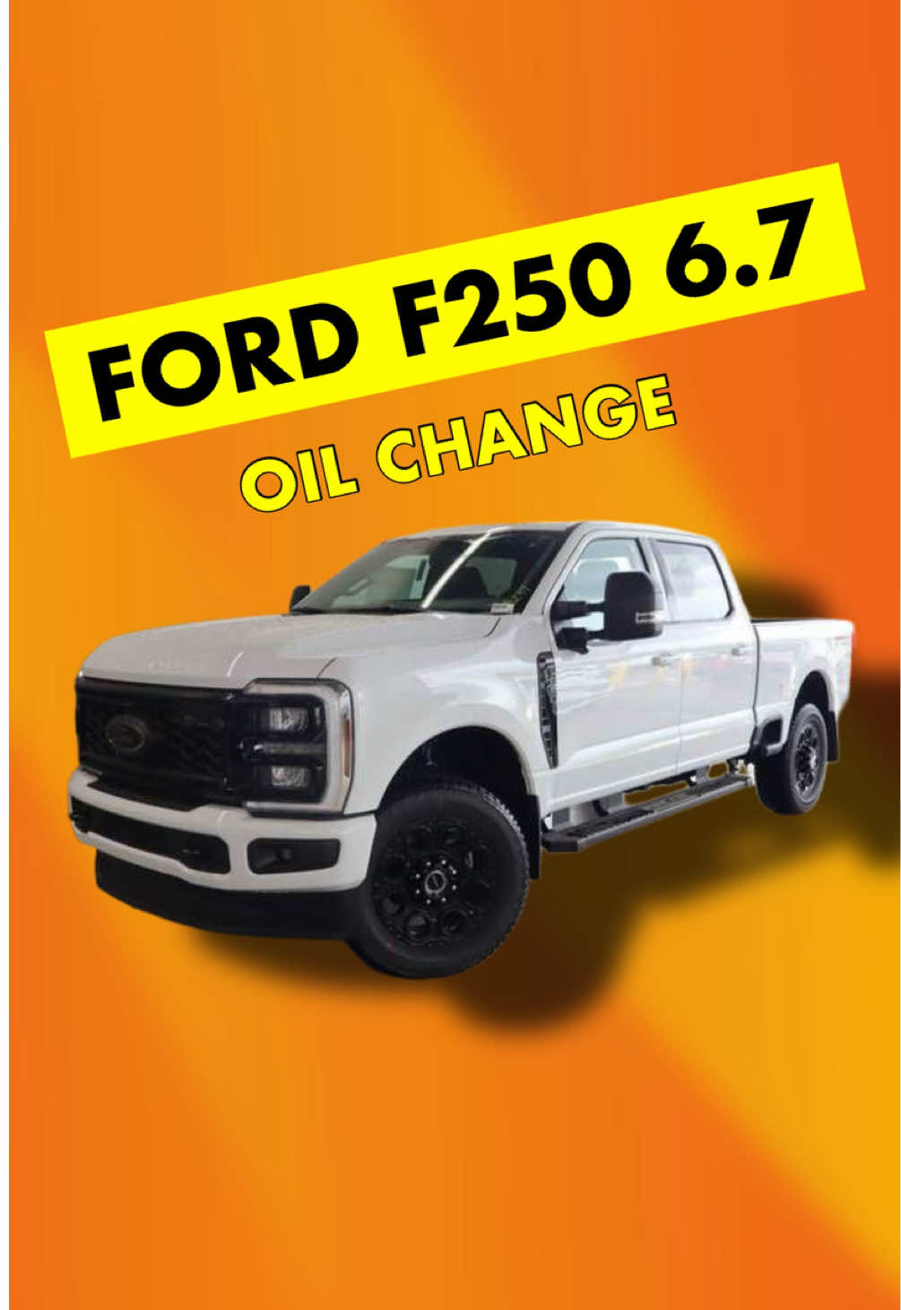 House call mobile oil change on this 6.7 F250