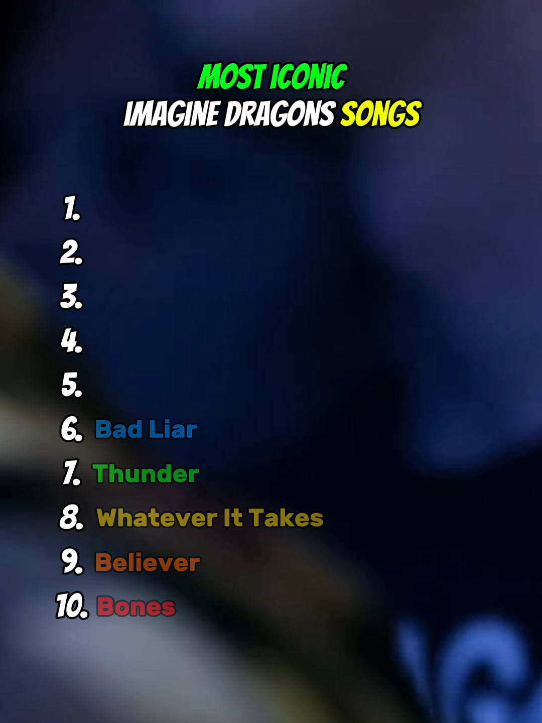 What is your favourite imagine dragons song? top 10 best imagine dragons songs #top10 #imaginedragons #songs