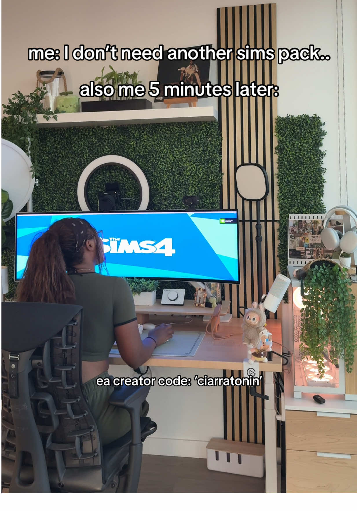 we loveee a little digital self care 💚 — use my EA creator code ‘ciarratonin’ when you grab yours! #sims4 #thesims #simstok #girlgamer #eapartner 