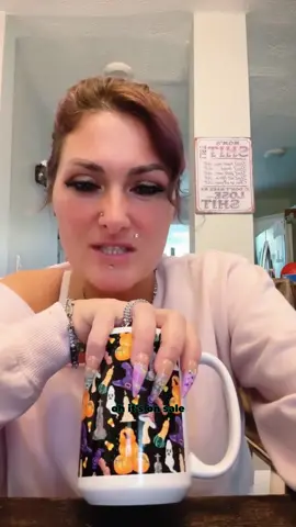 Halloween Pattern Ceramic Coffee Mug, Reusable and Washable funny coffee