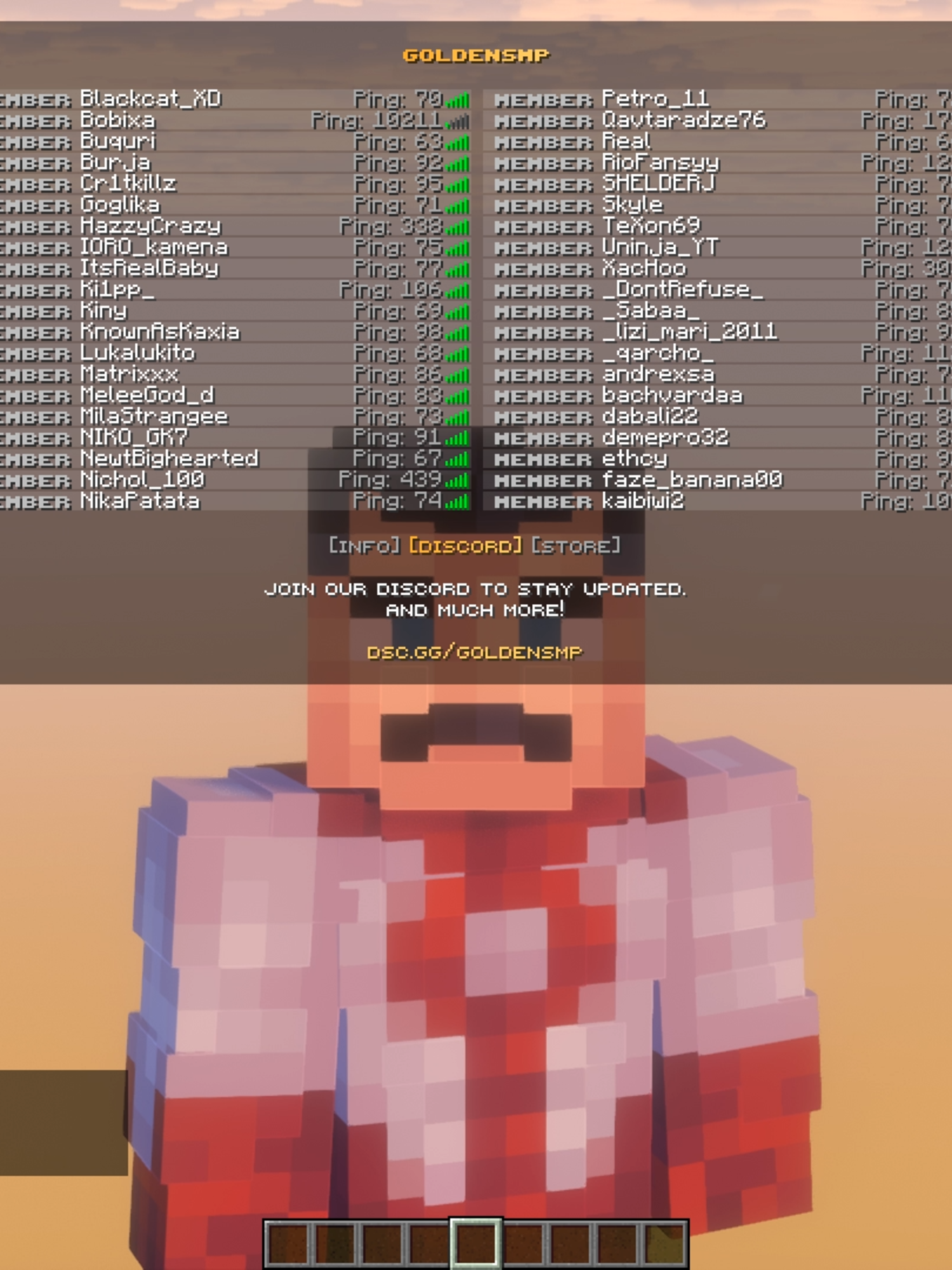 ქართული სმპ სერვერი შემოდით goldensmp.pro #georgia #voicechat #smp