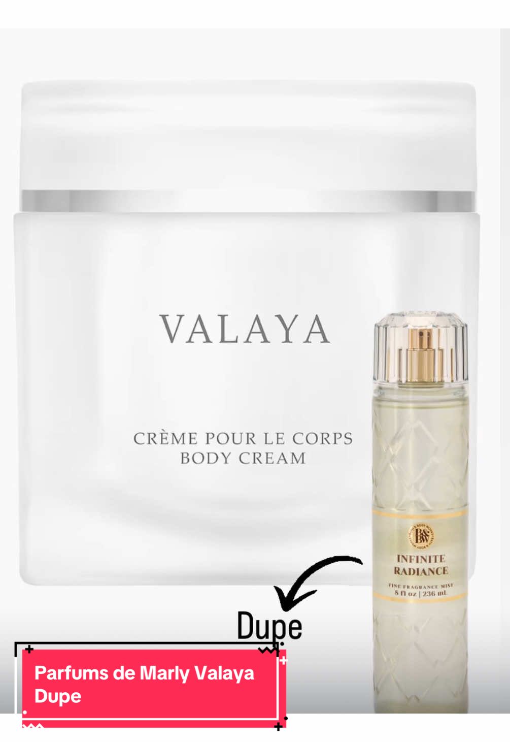 Parfums De Marly Valaya perfume Dupe #valayadupe #infiniteradiance #bathandbodyworks #parfumdemarly #perfumedupe 