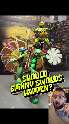 I'm committed to spin. Here's your daily spin update. Should we get spinning swords? Chris Is the spin master and has been creating all sorts of awesome spin effects for the 2012 NECA Teenage Ninja Turtles. Mikey Nunchucks, Raph sai, Mikey kusarigama, Donatello bo staff. Do we go super crazy and push for spinny swords for Leonardo which are accurate to the lore? just not super commonly used #tmnt #spinny #effects #chris