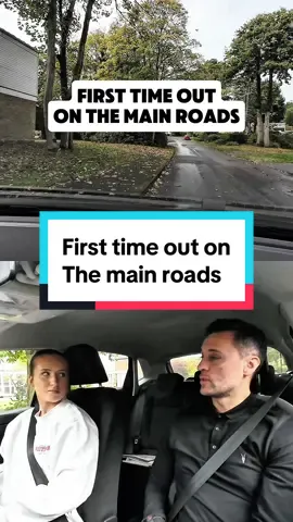 First time out on the main roads today. Started out a little nervy, which is perfectly normal. She went on to do really well. 👍🏻.  #drivinglesson #drivinginstructor #firsttime #driving 