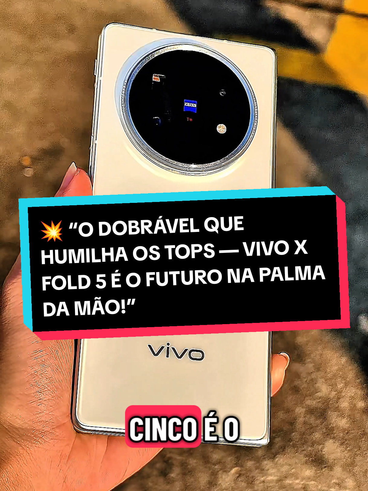 💥 “O DOBRÁVEL QUE HUMILHA OS TOPS — VIVO X FOLD 5 É O FUTURO NA PALMA DA MÃO!” 💥 #vivo #jovi #fold5 #vivoxfold5 #smartphone 