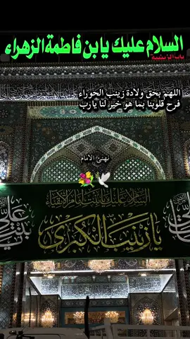 متباركين بولادة زينب الحوراء عليها السلام  #مولد #مولاتي_زينب #يازينب  #السيدة_زينب_سلام_الله_عليها  #يوميات_ابن_كربلاء 
