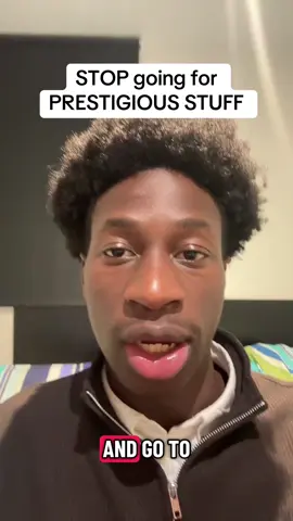 Not to talk of intrinsic motivation, grass is greener on the other side etc. Are you pursuing your ambitions or just doing what other people think are cool are the cost or yourself? #j5studies #university #alevel #finance #oxbridge 