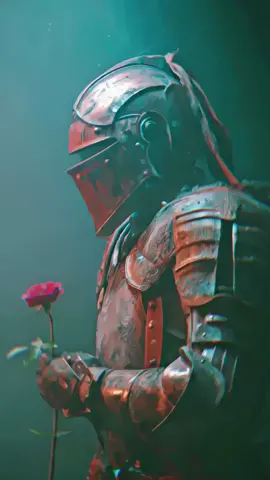 A Knight with a rose #darkfantasy #darkfantasyaesthetic #goldenbrown #Nostalgia #dreamcore 