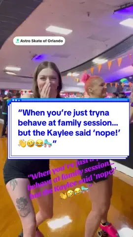 “Family session got a little too lit 😭🛼💃” sideline shenanigans @Astro Skate Adult Night  10/24 Vanilla’s 20th Birthday skate party #ShuffleStyle #shuffleskating #chellebellstrong #astroskateorlando #rollerskating @kay 💝 @Striker Eureka🤾🏾‍♂️ 🎥 always catching something.  