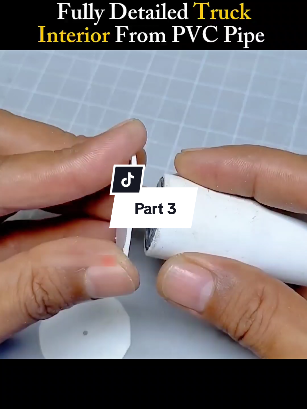 Fully Detailed Truck Interior From PVC Pipe. #art #artist #artskills #craft #foryoupage @BEEM @BEEM @BEEM 