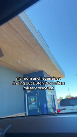 thanks for your service and your discount🥰 #dutchbros #dutchbroscoffee #militarytiktok  #mom #fyp @Dutch Bros Coffee 