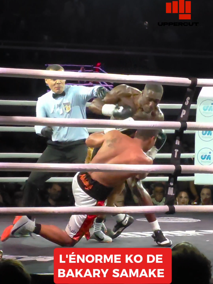 🔥👊ÉNORME KO DE BAKARY SAMAKE ! La pepite de la boxe met Ko Alejandro Ortiz au 5e round, et se rapproche un peu plus du sommet de sa catégorie !  #boxe #bakarysamake #ko #boxing #fight @Bakary_samake 