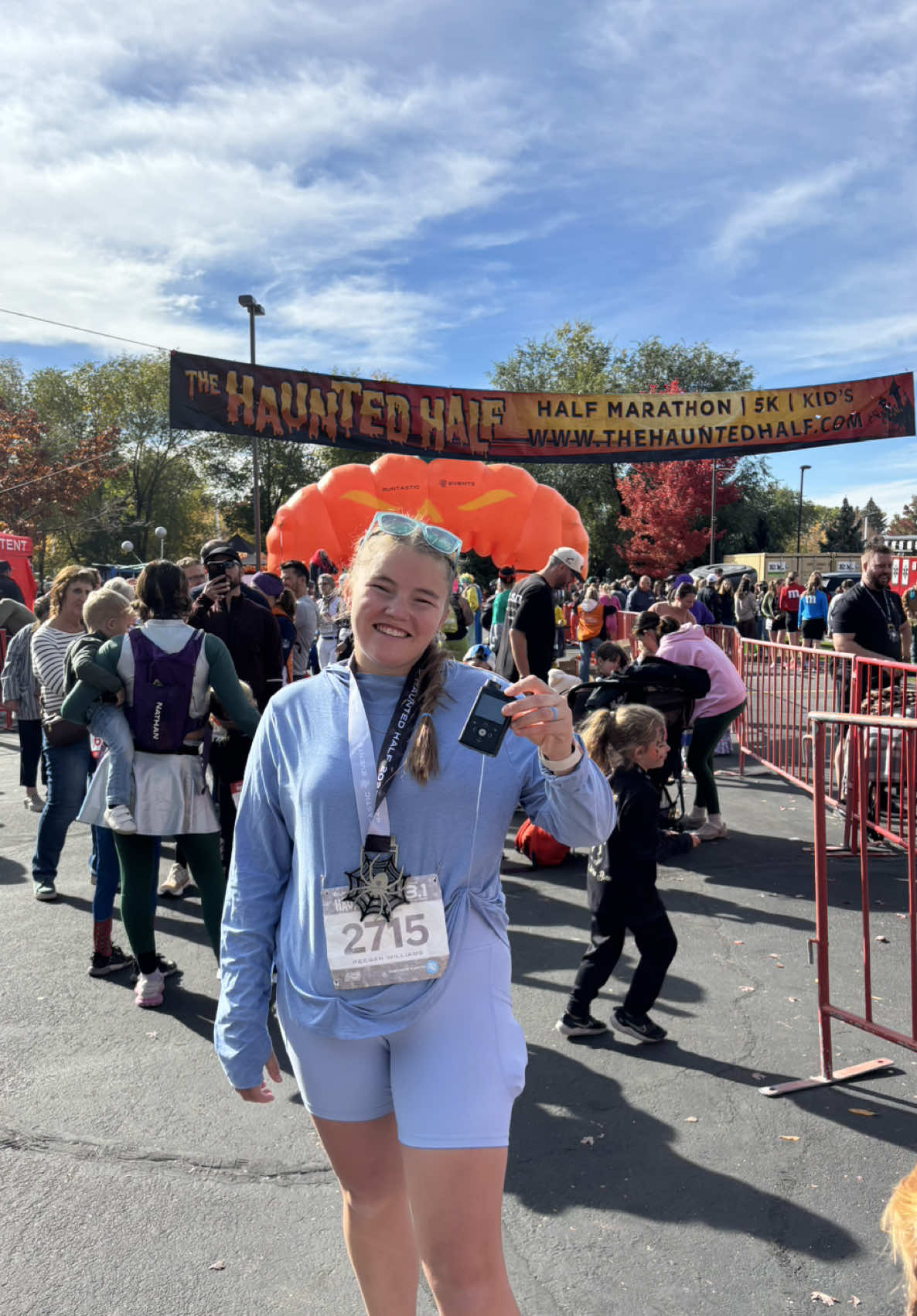 This was definitely the hardest thing I’ve done & I am so excited i did it!! No walking breaks, numbers stayed good, and proof hard work pays off!!! My first ever race was July 4th this year and it was only a 5K. I walked almost all it, and now after a couple months of trainings I can say I ran the whole half marathon without stopping as a Type 1 Diabetic! Such a fun day!  #type1diabetes #diabetestype1 #runner #runtok #halfmarathon 