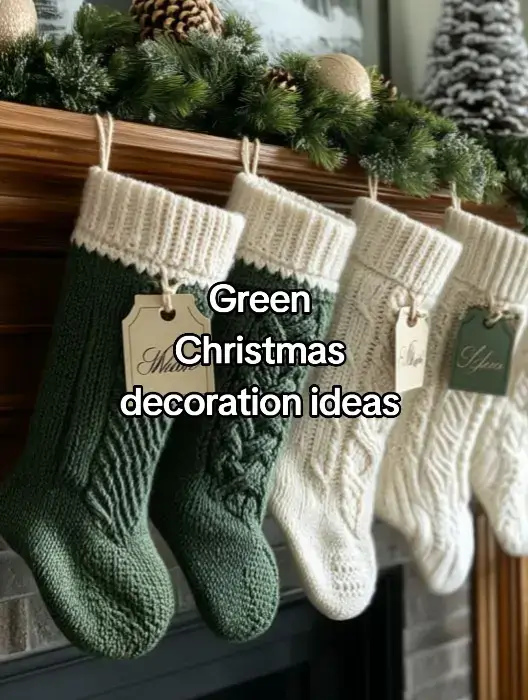 Green Chrisrmas decoration ideas 🎅 🎄 ☃️  #christmas #christmastiktok #follow #followme #fyp 