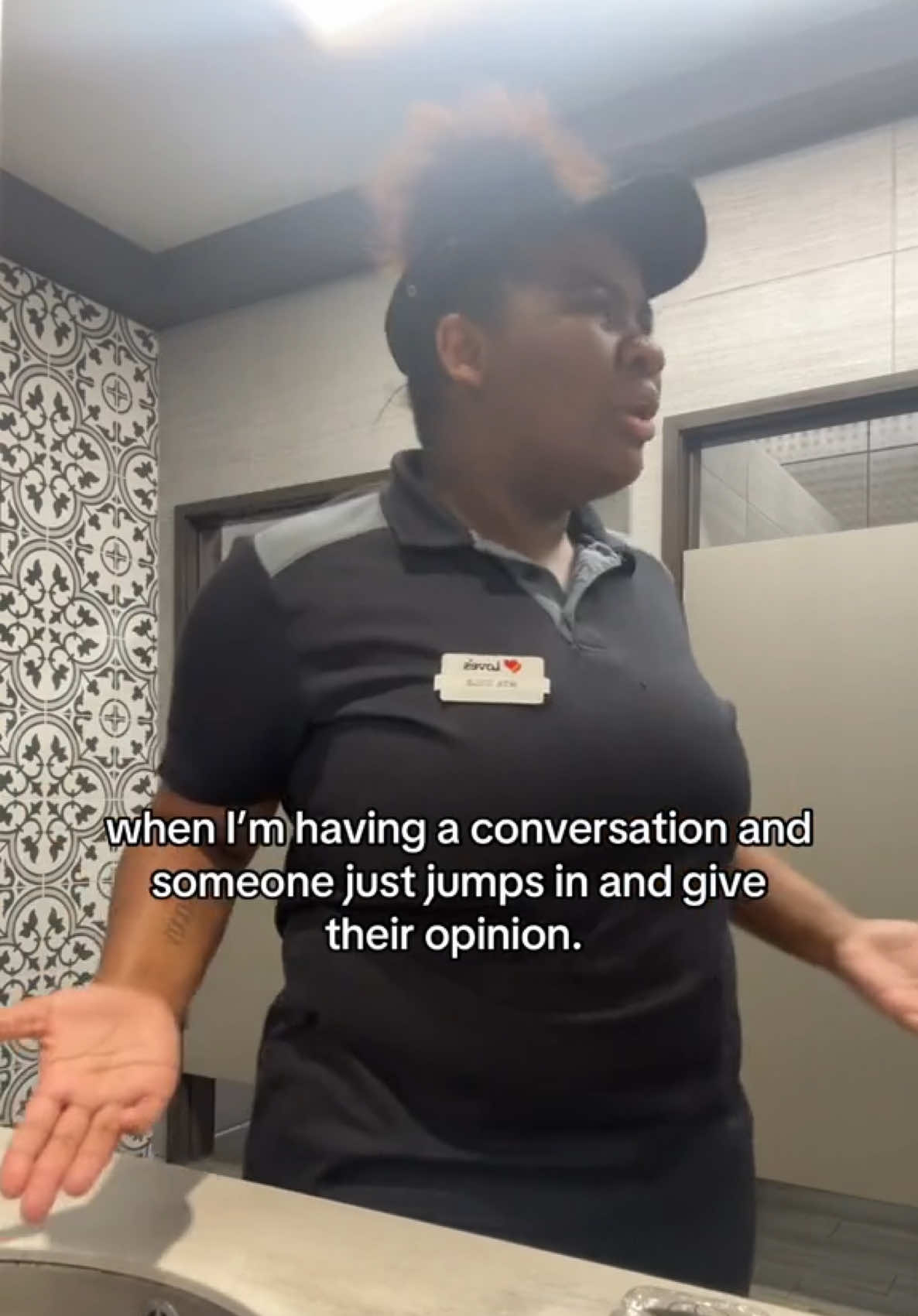 everyone be in my conversation for what. I wasn’t even talking loud. #loves #arbys #arbyspartner 