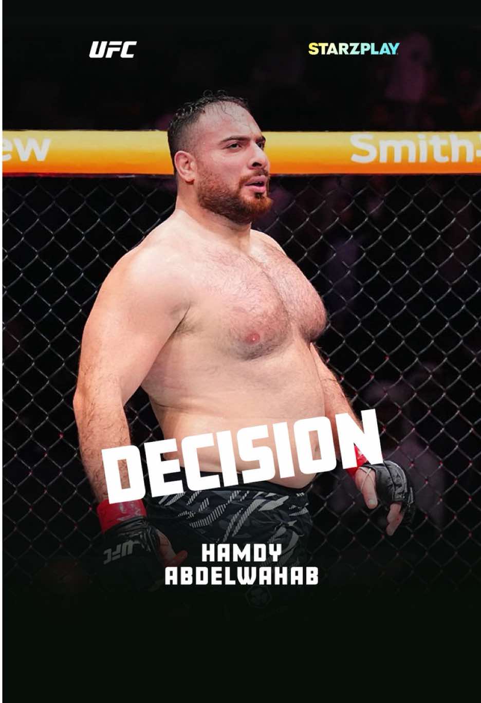 حمدي عبد الوهاب يحقق الفوز بعد معركة قوية! Hamdi Abdel Wahab wins after a tough battle! #UFC #HamdyAbdelwahab #ChrisBarnett #STARZPLAY