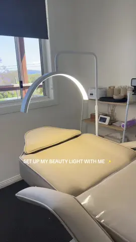 Come set up my beauty light with me!  #beauty #moonlight #setup #fyp 