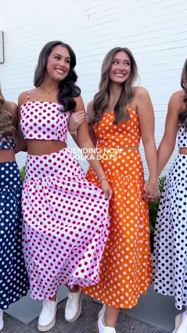 TRENDING NOW: POLKA DOTS!😍🛒 Our Sideline Style Polka Dot Sets are perfect for game day!🏈🏟️ #polkadots #trendingnow #gameday #gamedaysets #gamedayootd 