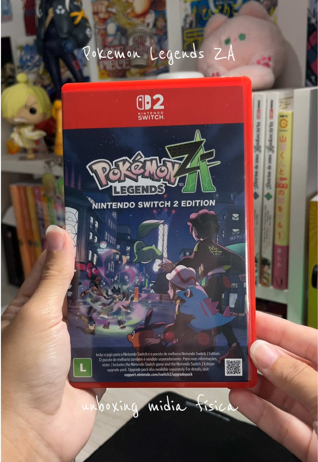 Chegou o momento que eu tava esperando: unboxing da edição física de Pokémon Legends Z-A! #pokemon #pokemonlegendsza #unboxing #midiafisica #nintendoswitch 