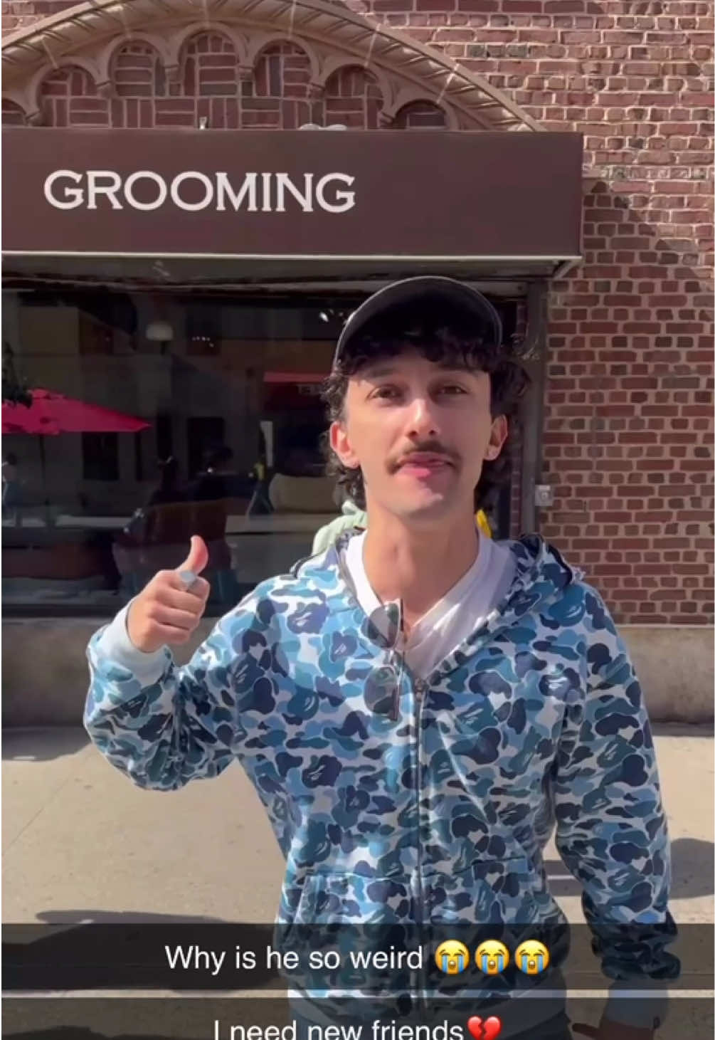 Where does he keep finding these signs?😭😭 #compilation #comedy #japan #newyork 