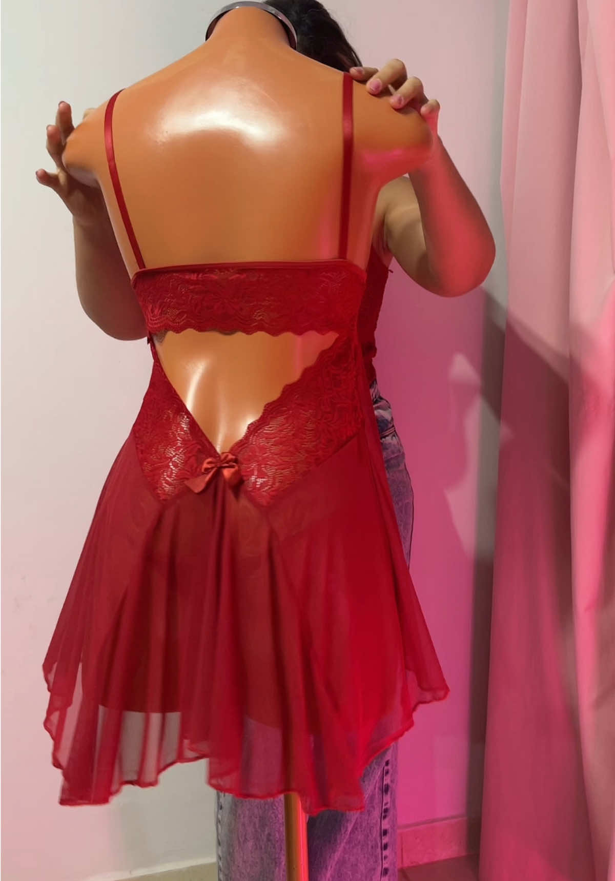 Camisola Feminina Sensual ♥️🥂💋 #camisolarenda #camisolavermelha #roupasensual #babydoll #lingerie