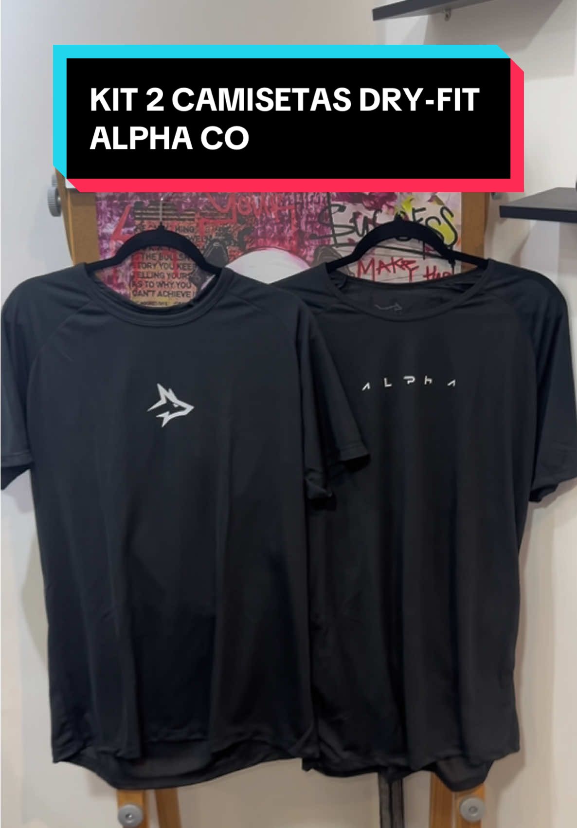 Kit 2 Camisetas Dry-fit All Black Alpha Co. _________ #camisetas #camisetasdryfit #alphaco #dryfit #kitcamisetas 
