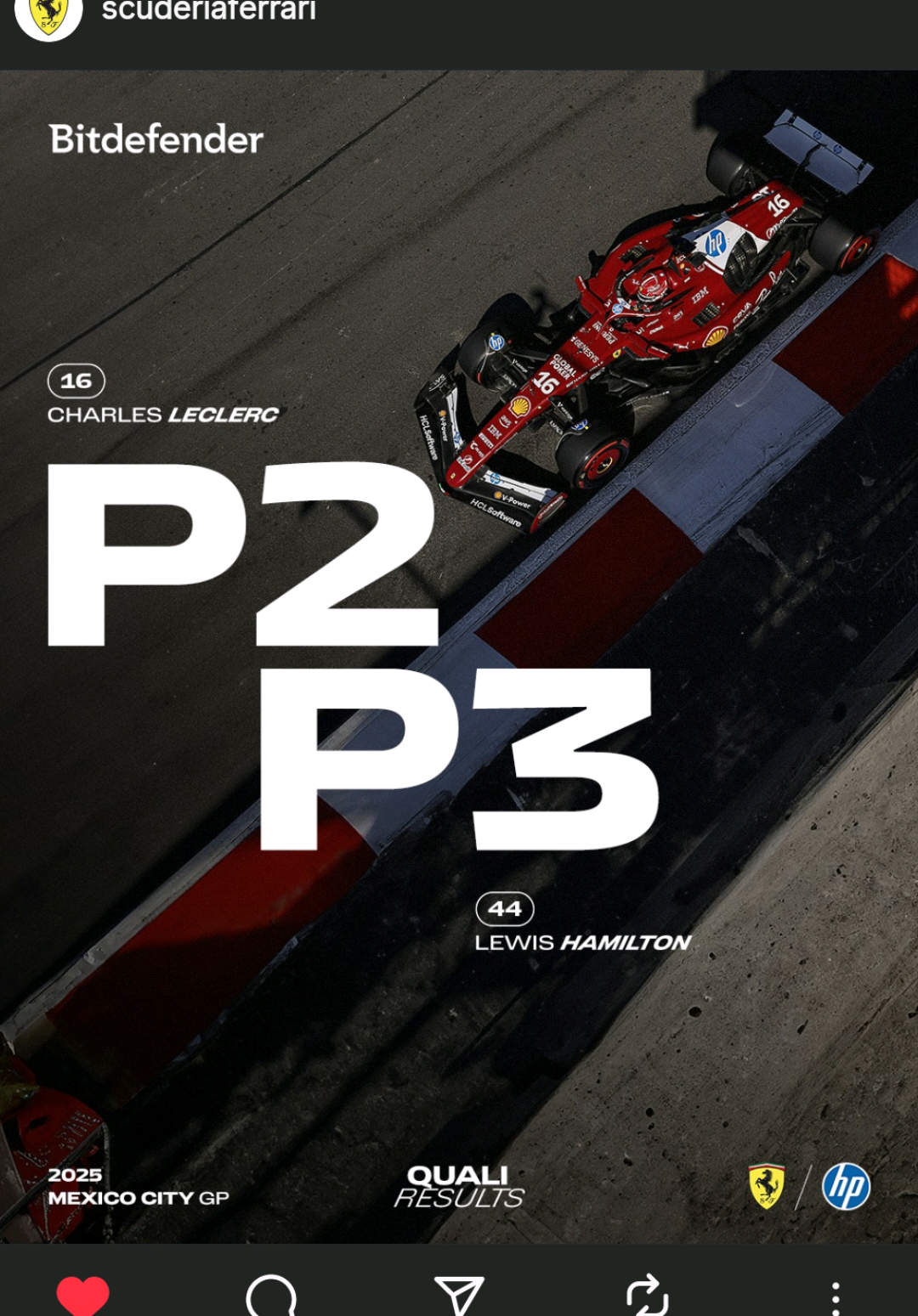 Kalo ada yang senyum senyum, fiks itu tifosi lagi jumawa🤭. sc: gussbagus_f1 preset by: @𝘼𝙡𝙙𝙤𝙒𝙖𝙣𝙜𝙮𝙮'ft 𝙂𝙂  #charlesleclerc #lewishamilton #scuderiaferrari #ferrari #formula1 